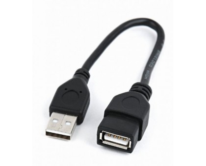 Подовжувач Cablexpert CCP-USB2-AMAF-0.15M , преміум якість USB 2.0 A-тато/A-мама, 0.15 м. Подовжувач Cablexpert CCP-USB2-AMAF-0.15M , преміум якість USB 2.0 A-тато/A-мама, 0.15 м.