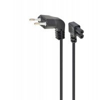 Кабель силовий Cablexpert PC-184L, CEE7/16-C7 (кутовий) довжина 1 м, 2*0.5 мм кв.