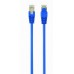 Патч корд Cablexpert PP6-3M/B, FTP, категорія. 6, литий, 50u" штекер із фіксатором, 3 м, синій