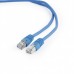 Патч корд Cablexpert PP6-3M/B, FTP, категорія. 6, литий, 50u" штекер із фіксатором, 3 м, синій
