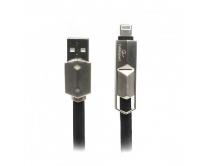 Кабель Cablexpert CCPB-ML-USB-05BK, USB 2.0 А-тато/Lightning/Micro USB, 1.0 м. Кабель Cablexpert CCPB-ML-USB-05BK, USB 2.0 А-тато/Lightning/Micro USB, 1.0 м.