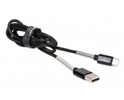 Кабель Cablexpert CCPB-C-USB-06BK, преміум якість USB 2.0 A-тато/C-тато,1 м. Кабель Cablexpert CCPB-C-USB-06BK, преміум якість USB 2.0 A-тато/C-тато,1 м.