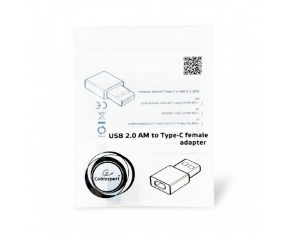 Адаптер Cablexper USB 2.0 ,A-USB2-AMCF-01, USB-A на USB-C Адаптер Cablexper USB 2.0 ,A-USB2-AMCF-01, USB-A на USB-C