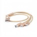 Зарядний кабель USB 3-в-1 Cablexpert CC-USB2-AM31-1M-G, AM-тато/Lightning/Micro/Type-C, 1.0 м.