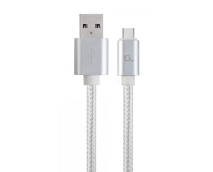 Кабель Cablexpert CCB-mUSB2B-AMCM-6-S, USB 2.0, A-тато/Type-C, 1.8 м, з обплетенням та металевими роз'ємами Кабель Cablexpert CCB-mUSB2B-AMCM-6-S, USB 2.0, A-тато/Type-C, 1.8 м, з обплетенням та металевими роз'ємами