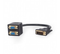 Розгалужувач DVI сигналу Cablexpert A-DVI-2VGA-01, на 2 порти VGA