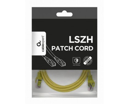 Патч корд Cablexpert PP6A-LSZHCU-Y-1.5M, S/FTP, литий, 50u" штекер із фіксатором, 1.5 м, жовтий Патч корд Cablexpert PP6A-LSZHCU-Y-1.5M, S/FTP, литий, 50u" штекер із фіксатором, 1.5 м, жовтий