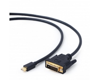 Кабель-перехідник Cablexpert CC-mDPM-DVIM-6, Mini DisplayPort вилка / DVI вилка, 1.8 м Кабель-перехідник Cablexpert CC-mDPM-DVIM-6, Mini DisplayPort вилка / DVI вилка, 1.8 м