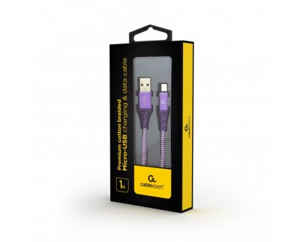 Кабель Cablexpert CC-USB2B-AMmBM-1M-PW, USB 2.0 А-тато/Micro B-тато, 1,0 м.