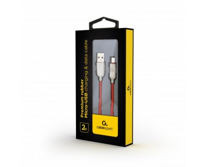 Кабель Cablexpert CC-USB2R-AMmBM-2M-R , USB 2.0 A-тато/Micro B-тато, 2,0 м. Кабель Cablexpert CC-USB2R-AMmBM-2M-R , USB 2.0 A-тато/Micro B-тато, 2,0 м.