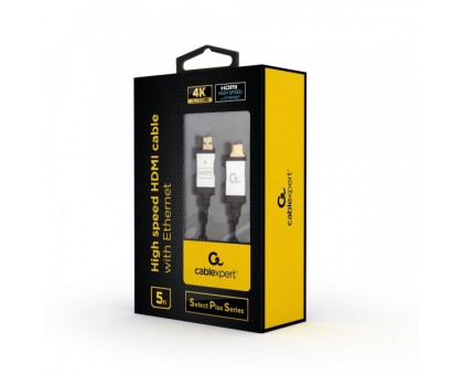 Кабель у блістері Cablexpert CCB-HDMIL-5M, HDMI V.1.4, вилка/вилка, з позолоченими контактами, 5 м Кабель у блістері Cablexpert CCB-HDMIL-5M, HDMI V.1.4, вилка/вилка, з позолоченими контактами, 5 м