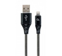 Кабель Cablexpert CC-USB2B-AMLM-1M-BW, USB 2.0 А-тато/Lightning, 1.0 м.