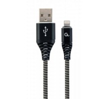 Кабель Cablexpert CC-USB2B-AMLM-2M-BW, USB 2.0 А-тато/Lightning, 2.0 м.