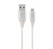 Кабель Cablexpert CC-USB2B-AMLM-2M-BW2, USB 2.0 А-тато/Lightning, 2.0 м.