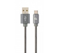 Кабель Cablexpert CC-USB2S-AMCM-2M-BG, преміум якість USB 2.0 A-папа/C-папа,2 м.