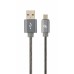 Кабель Cablexpert CC-USB2S-AMmBM-2M-BG , USB 2.0 A-тато/Micro B-тато, 2,0 м.