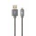 Кабель Cablexpert CC-USB2S-AMLM-2M-BG, USB 2.0 А-папа/Lightning, 2.0 м.