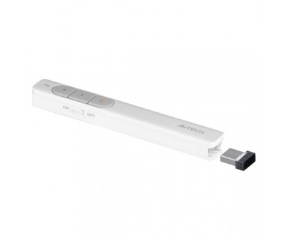 Бездротова лазерна указка A4Tech LP15, USB колір білиий. Бездротова лазерна указка A4Tech LP15, USB колір білиий.