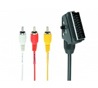 Двохнаправлений аудіо-відео кабель RCA - SCART, 1.8 м