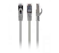 Патч корд Cablexpert PP6A-LSZHCU-2M, S/FTP, литий, 50u" штекер із фіксатором, 2.0 м, сірий