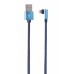 Кабель кутовий Cablexpert CC-USB2J-AMLML-1M-BL, USB 2.0 А-папа/Lightning, 1.0 м.