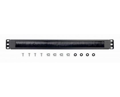 Кабельний організатор 19A-BRUSH-02 1U 19" з щіткою посередині Кабельний організатор 19A-BRUSH-02 1U 19" з щіткою посередині