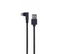 Кабель Cablexpert CC-USB2-AMLML-0.2M кутовий USB 2.0 AM-тато/Lightning, 0.2 м