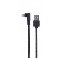 Кабель угловий Cablexpert CC-USB2-AMCML-0.2M, USB 2.0 Micro BM-тато/С-тато, 0.2 м.