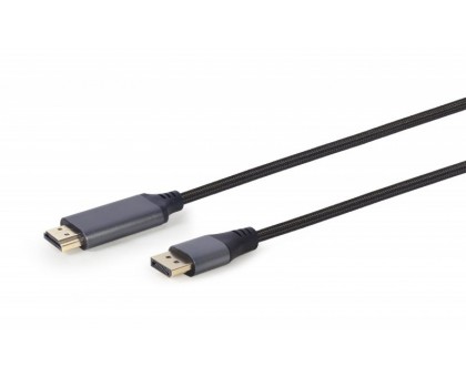 Кабель Cablexpert CC-DP-HDMI-4K-6, DisplayPort на HDMI, 1.8м Кабель Cablexpert CC-DP-HDMI-4K-6, DisplayPort на HDMI, 1.8м