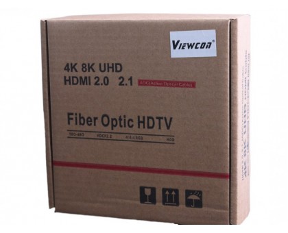Кабель Viewcon MYOF12-100M, HDMI V.2.1, вилка/вилка, з позолоченими контактами, 100 м Кабель Viewcon MYOF12-100M, HDMI V.2.1, вилка/вилка, з позолоченими контактами, 100 м