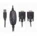 Кабель-перехідник Viewcon VE591 USB 2.0 на 2 COM, 1 м