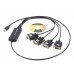 Кабель-перехідник Viewcon VE671 USB 2.0 на 4 COM, 1 м