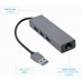 Адаптер Cablexpert A-AMU3-LAN-01, з USB-A на Gigabit Ethernet + хаб 3xUSB 3.1 Gen1