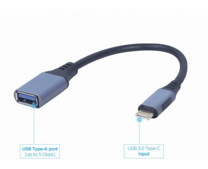 Кабель OTG Cablexpert A-USB3C-OTGAF-01 для пристроїв, AF - Type C, 0,15м Кабель OTG Cablexpert A-USB3C-OTGAF-01 для пристроїв, AF - Type C, 0,15м