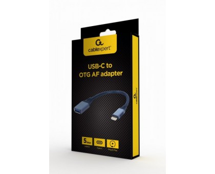 Кабель OTG Cablexpert A-USB3C-OTGAF-01 для пристроїв, AF - Type C, 0,15м Кабель OTG Cablexpert A-USB3C-OTGAF-01 для пристроїв, AF - Type C, 0,15м