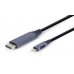Кабель Cablexpert CC-USB3C-DPF-01-6, USB-C на DisplayPort, 1.8м