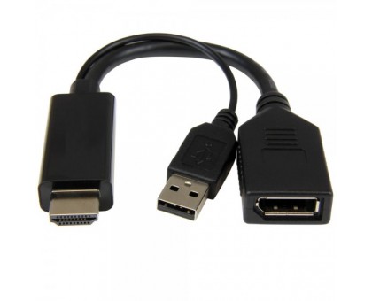 Адаптер-перехідник HDMI на DisplayPort Cablexpert A-HDMIM-DPF-01 Адаптер-перехідник HDMI на DisplayPort Cablexpert A-HDMIM-DPF-01