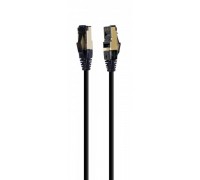 Патч корд Cablexpert PP8-LSZHCU-BK-10M, S/FTP, литий, 50u" штекер із фіксатором, 10 м, чорний