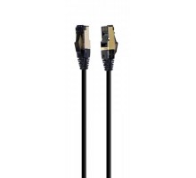 Патч корд Cablexpert PP8-LSZHCU-BK-15M, S/FTP, литий, 50u" штекер із фіксатором, 15 м, чорний