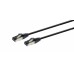 Патч корд Cablexpert PP8-LSZHCU-BK-7.5M, S/FTP, литий, 50u" штекер із фіксатором, 7.5 м, чорний