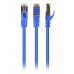 Патч корд Cablexpert PP6A-LSZHCU-B-2M, S/FTP, литий, 50u" штекер із фіксатором, 2 м, синій