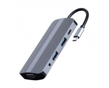 Адаптер Cablexpert A-CM-COMBO8-02, USB Type-C 8-в-1 (USB хаб 3.0/HDMI//VGA/PD/картридер/стерео-аудіо) Адаптер Cablexpert A-CM-COMBO8-02, USB Type-C 8-в-1 (USB хаб 3.0/HDMI//VGA/PD/картридер/стерео-аудіо)