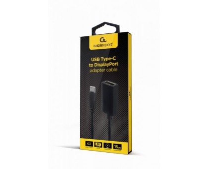 Адаптер-перехідник USB Type-C на DisplayPort Cablexpert A-CM-DPF-02 Адаптер-перехідник USB Type-C на DisplayPort Cablexpert A-CM-DPF-02