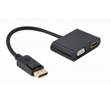 Адаптер-перехідник Cablexpert A-DPM-HDMIFVGAF-01 DisplayPort на HDMI/VGA
