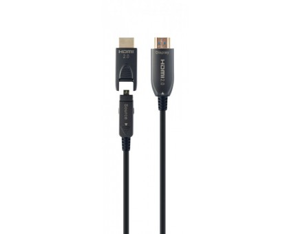 Кабель Cablexpert CCBP-HDMID-AOC-30M, HDMI V.2.0, вилка/вилка, з позолоченими контактами, 30 м Кабель Cablexpert CCBP-HDMID-AOC-30M, HDMI V.2.0, вилка/вилка, з позолоченими контактами, 30 м