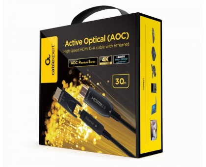 Кабель Cablexpert CCBP-HDMID-AOC-30M, HDMI V.2.0, вилка/вилка, з позолоченими контактами, 30 м Кабель Cablexpert CCBP-HDMID-AOC-30M, HDMI V.2.0, вилка/вилка, з позолоченими контактами, 30 м