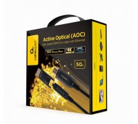 Кабель Cablexpert CCBP-HDMID-AOC-50M, HDMI V.2.0, вилка/вилка, з позолоченими контактами, 50 м