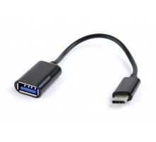 Адаптер Cablexpert  USB OTG AB-OTG-CMAF2-01 для пристроїв, AF - Type C, 0,20м