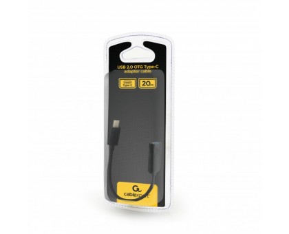 Адаптер Cablexpert USB OTG AB-OTG-CMAF2-01 для пристроїв, AF - Type C, 0,20м Адаптер Cablexpert USB OTG AB-OTG-CMAF2-01 для пристроїв, AF - Type C, 0,20м