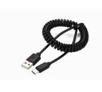 Кабель спіральний Cablexpert CC-USB2C-AMCM-0.6M USB 2.0 A-тато / С-тато